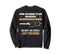 Notre Plan d'excursion Comprend des guimauves. Camping. Sweatshirt