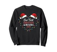 Notre Premier Noël en Tant Que M. et Mme 2025 Sweatshirt