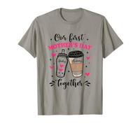 Notre première fête des mères ensemble famille assortie maman bébé T-Shirt