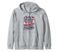Notre Premiere Fete des Meres Ensemble Nouveau Né Maman 2025 Sweat à Capuche