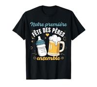 Notre Première Fête Des Pères Ensemble Humour Papa Bébé T-Shirt