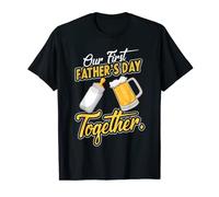 Notre première fête des pères ensemble papa et fils-fille T-Shirt