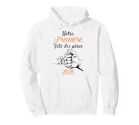Notre Première Fête des Pères Papa pour la Première Fois Sweat à Capuche