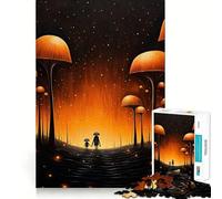 Notre Puzzle de 1000 pièces Maison des Champignons pour Adolescents Un Cadeau de qualité supérieure pour stimuler la mémoire et apaiser Les Adolescents (38x52cm)