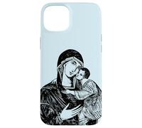 Notre Sainte Mère Marie et Enfant Mater Amabilis Catholique Coque pour iPhone 15 Plus