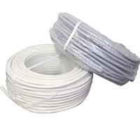 Câble souple HO5 VV-F 50m 2 x 1mm² blanc - FILS & CABLES - 007205 (DOA)