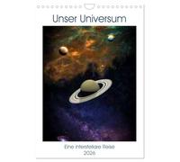 Notre univers un voyage interstellaire (Calendrier mural 2026 DIN A4 vertical), CALVENDO calendrier mensuel