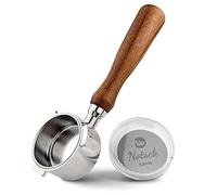 NOTSEK Porte-filtre sans fond 51 mm avec Espresso Puck Screen, compatible Dedica EC680/EC685/EC785/EC820/EC850/EC860, en acier inoxydable, marron, 1 unité