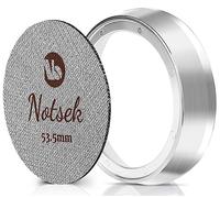 NOTSEK Sage Dosing Funnel 54 mm avec écran Puck Screen, bague de dosage en acier inoxydable avec 8 aimants, 1,7 mm d'épaisseur 150 μm avec boîte de rangement en acrylique, pour accessoires Barista de