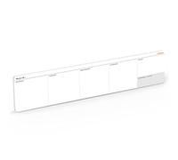 Notsu Bloc de notes semainier Inscription en anglais " S'adapte sous clavier " Calendrier avec 50 feuilles