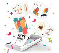 Notta&Belle FEEL LOVE EVERY MINUTE «BOUM!» Carte Anniversaire Explosion Confettis (Celebrating Time) - Happy Birthday!