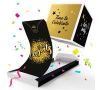 Notta&Belle FEEL LOVE EVERY MINUTE «BOUM!» Carte Félicitation Explosion Confettis (Congrats), Surprise Enveloppe lance Сonfetti Carte de Voeux