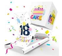 Notta&Belle FEEL LOVE EVERY MINUTE Carte Anniversaire Confettis Explosion (18 Ans), Carte de Vœux Humour Surprise Homme Femme