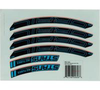 NoTubes Set d'Autocollants pour ZTR Grail MK3 bleue 28"