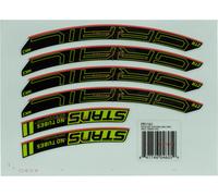 NoTubes Set d'Autocollants pour ZTR Grail MK3 vert 28"