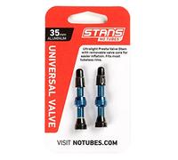NoTubes Valve Tubeless Sclaverand Aluminium - 2 pièces bleue SV 35 mm