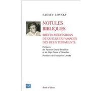 Notules bibliques Fadiey Lovsky (Auteur)