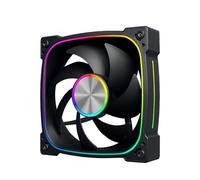 Noua Lips | Ventilateur pour boîtier PWM de 120 mm | Éclairage ARGB | Design Aluminium Axial | Vitesse 1800 tr/min | Ventilateur PC Ordinateur Silencieux | Pleine compatibilité, Noir