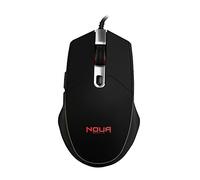Noua Neon Mouse Gaming RGB avec câble USB, capteur Optique jusqu'à 3200 DPI [4 Niveaux réglables], Souris de Jeu 6 Boutons et éclairage LED avec 4 Couleurs pour Ordinateur Portable