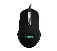 Noua Neon R Mouse Gaming RGB avec câble USB, capteur Optique jusqu'à 4800 DPI [6 Niveaux réglables] Souris de Jeu 6 Boutons et éclairage Rainbow pour PC Ordinateur Portable