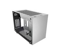 Noua Parvus Q2 Silver Case Mini ITX pour PC Office Mini Tour 0,5 mm SPCC 4 x USB3.0/2.0 Panneaux latéraux en Verre trempé (AxPxL : 264 x 349 x 185 mm)