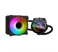 Noua Siberus Pro 120 ARGB Noir, Refroidissement liquide CPU, TDP 200W, Infinity Mirror, Ventilateur PWM Adressable Silencieux, Universel LGA 1700 1200 115x AM5 AM4 AM3