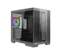 Noua Vision ZK900 | Boîtier PC Gaming ATX Mid Tower | Ventilateur PWM ARGB | Structure double caméra | Support de refroidissement liquide 360 mm | Compatible Back-Connect MB, Noir