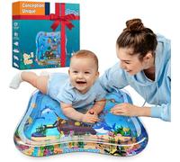 NouBaby® Tapis Eau Bebe Eveil Sensoriel - Jeux Bebe 0-3 Mois Tummy Time - Tapis D Eau Bebe Aquarium - Tapis Eveil Bebe XXL - Jeux D Eveil Bebe 0-6 Mois - Cadeau Bebe