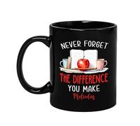 N'Oubliez Jamais La Différence Que Vous Faites Mug Céramique Tasse À Thé Durable Tasse À Café Cadeau Mignon Pour Noël Bureau Collègue 330Ml