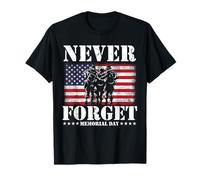 N'oubliez jamais Le Jour commémoratif du Drapeau américain T-Shirt