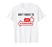 N'oubliez Pas d'aimer et d'abonner Le créateur de Contenu vidéo T-Shirt