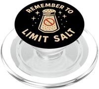 N'oubliez Pas de Limiter Votre consommation de sel : Funny Cute Vintage PopSockets PopGrip pour MagSafe