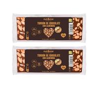 Nougat Chocolat aux amandes 500g nut&me | KETO Diet | Sans sucres ajoutés | Végétarien | Faible teneur en sel | Sans gluten | Sans conservateurs | Riche en fibres | Alicante | Pack 2 x 250gr