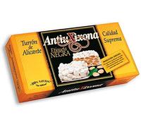 Nougat dur d'Alicante Antiu Xixona Black Label 150g. Turrón espagnol fait à la main à Jijona.