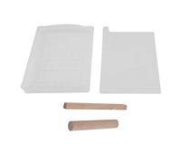 Nougat Moule Outils Plateau Ensemble Silicone Nougat Moule Antiadhésif Tapis Bricolage Chocolat Bonbons Outils en Bois Rouleau à Pâtisserie Ensemble
