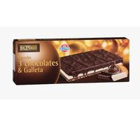 Nougat trois chocolats avec morceaux de biscuit Hacendado Tablette 150 g pack de 6
