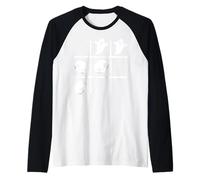 Noughts and Crosses Costume de Jeu de société Amusant pour Halloween Manche Raglan