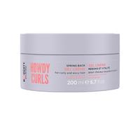 Noughty 97% naturel Howdy Curls Spring Back Gel Crème, formulé pour les cheveux bouclés et ondulés, avec varech de mer et extrait de son de blé 200ml