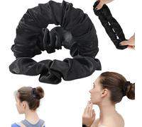 Nouille à cheveux, ruban à boucler, pour la nuit, pour les boucles sans chaleur, pour la nuit, pour dormir (1 pièce, noir)