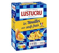 Nouilles Aux Œufs Gourmandes 500g - Pâtes Fraîches Lustucru, Savoureuses et Faites Maison - Idéal pour Tous les Repas Quotidiens - Le Lot De 4