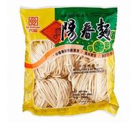Nouilles Chinoises Nature YangChun 340g - Larges, à base de Blé tendre - Pour soupes et plats sautés - Marque Six Fortune (Lot de 4 sachets)