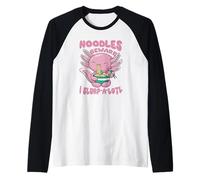 Nouilles créatures Marines Amant drôle Art Gourmand Manche Raglan