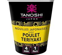 NOUILLES CUP POULET TÊTERIYAKI 65G, TANOSHI, LOT DE 5