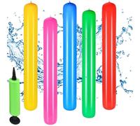 Nouilles de natation flottantes - Tube d'eau gonflable, air vibrant coloré | Vacances Utilisation flottante de bronzage avec pompe compacte, piscine multifonction accessoire de relaxation pour DIV