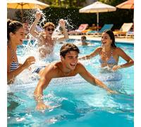 Nouilles de piscine flottantes - Flotteur gonflable en PVC | Bâton de jeu | 145 cm - Design pailleté - Barre de flottabilité légère - Jouet de piscine pour adultes et enfants - Jeux d'été