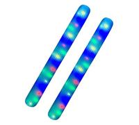 Nouilles de piscine gonflable pour adultes, nouilles de piscine exploser - 2x bâtons de piscine de voyage | Jouet flottant en eau extérieure géant, lumière colorée brillante intégrée pour la fe