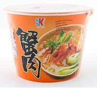 Nouilles Instantanées Kailo en Bol de 120g - Lot de 12 Bols - Livraison Gratuite France - Expédition depuis France par la sté Bo Time (Crabe)