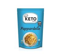 Nouilles instantanées Keto Pappardelle - Kit de pâtes végétaliennes Konjac, zéro glucides et sucre, sans gluten et sans graisse, convient pour les végétaliens, aliments à faible teneur en calories | Repas prêt à manger (270 g)