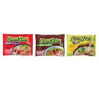 Nouilles Instantanées Yumyum 60g/Sachet - Offre Spéciale de 3 Saveur Déférents: 10 Sachets de Boeuf + 10 Sachets de Poulet + 10 Sachets de Crevettes - Livraison Gratuite France
