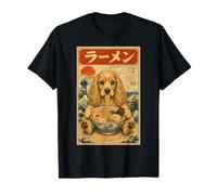 Nouilles japonaises drôles Kawaii Cocker Spaniel Mangeant des Ramen T-Shirt